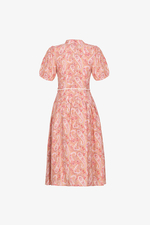 Đầm xòe cổ trụ họa tiết paisley