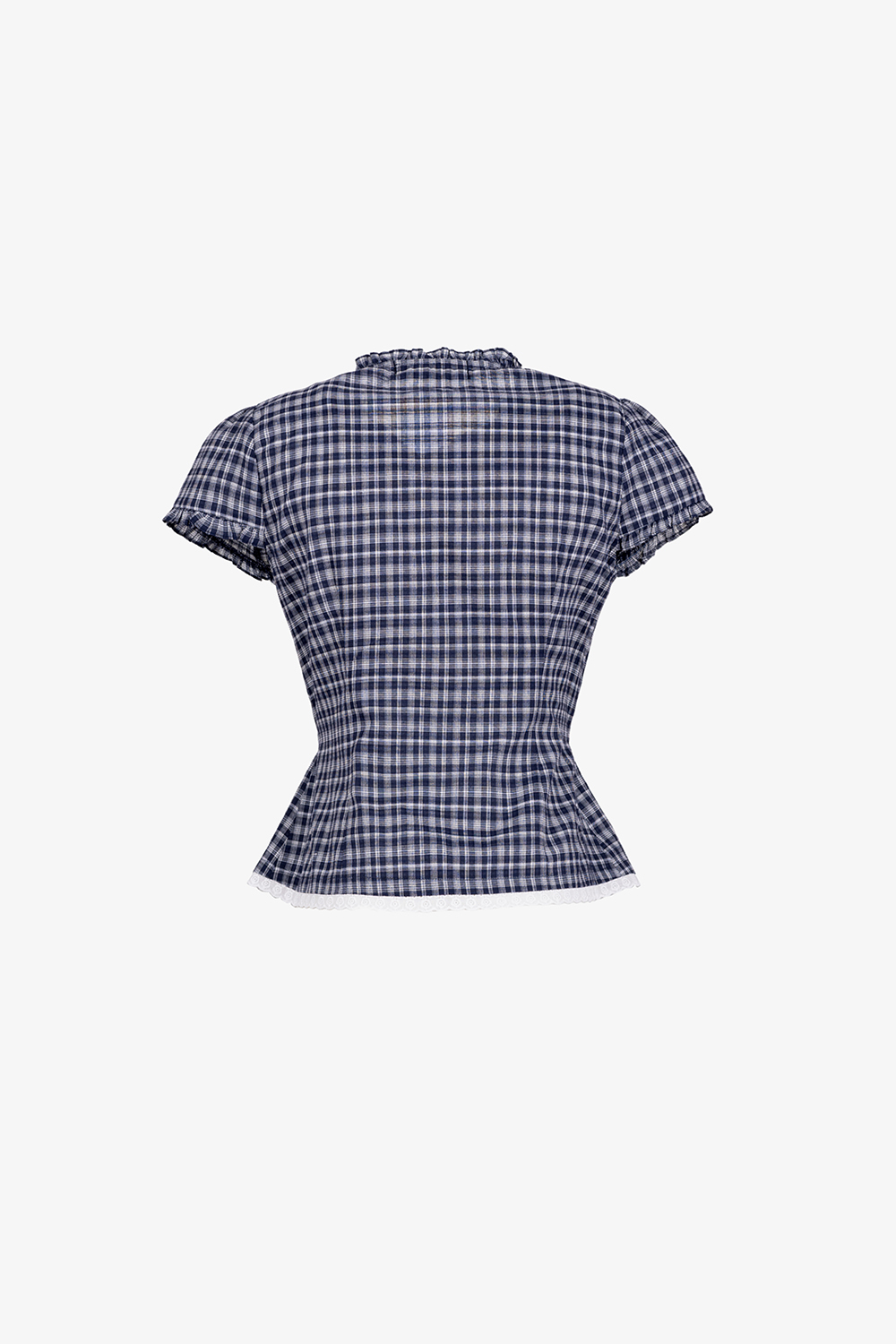 Áo peplum caro cổ bèo buộc eo