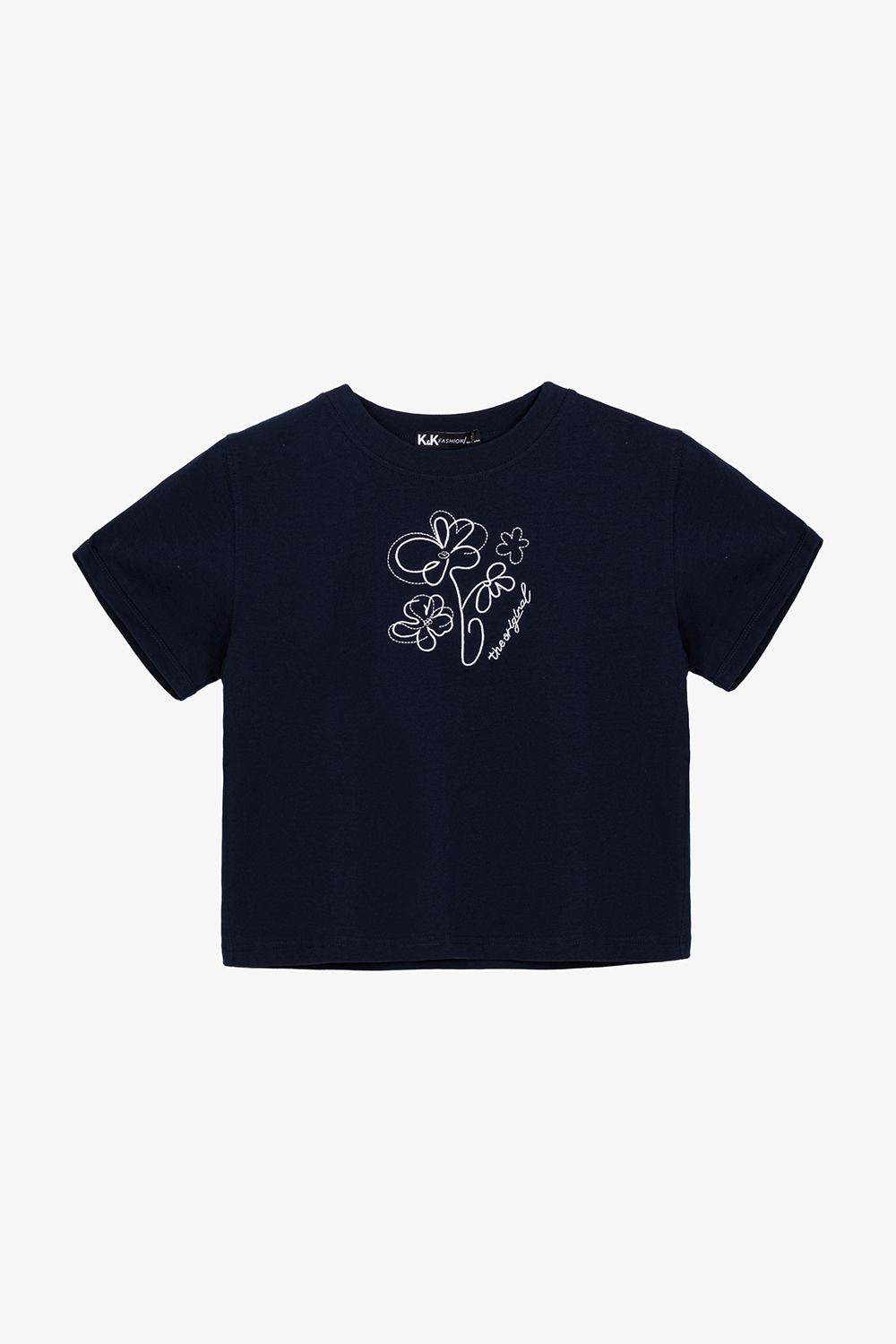Áo thun cotton nữ form suông in hoa