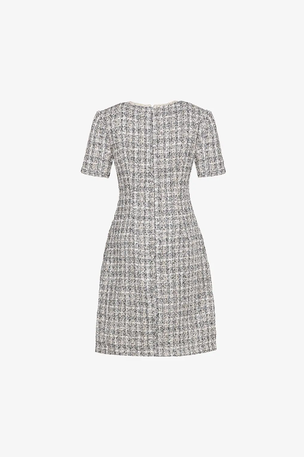 Đầm tweed công sở dáng chữ A