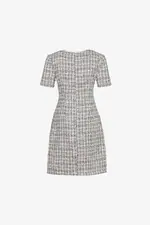 Đầm tweed công sở dáng chữ A