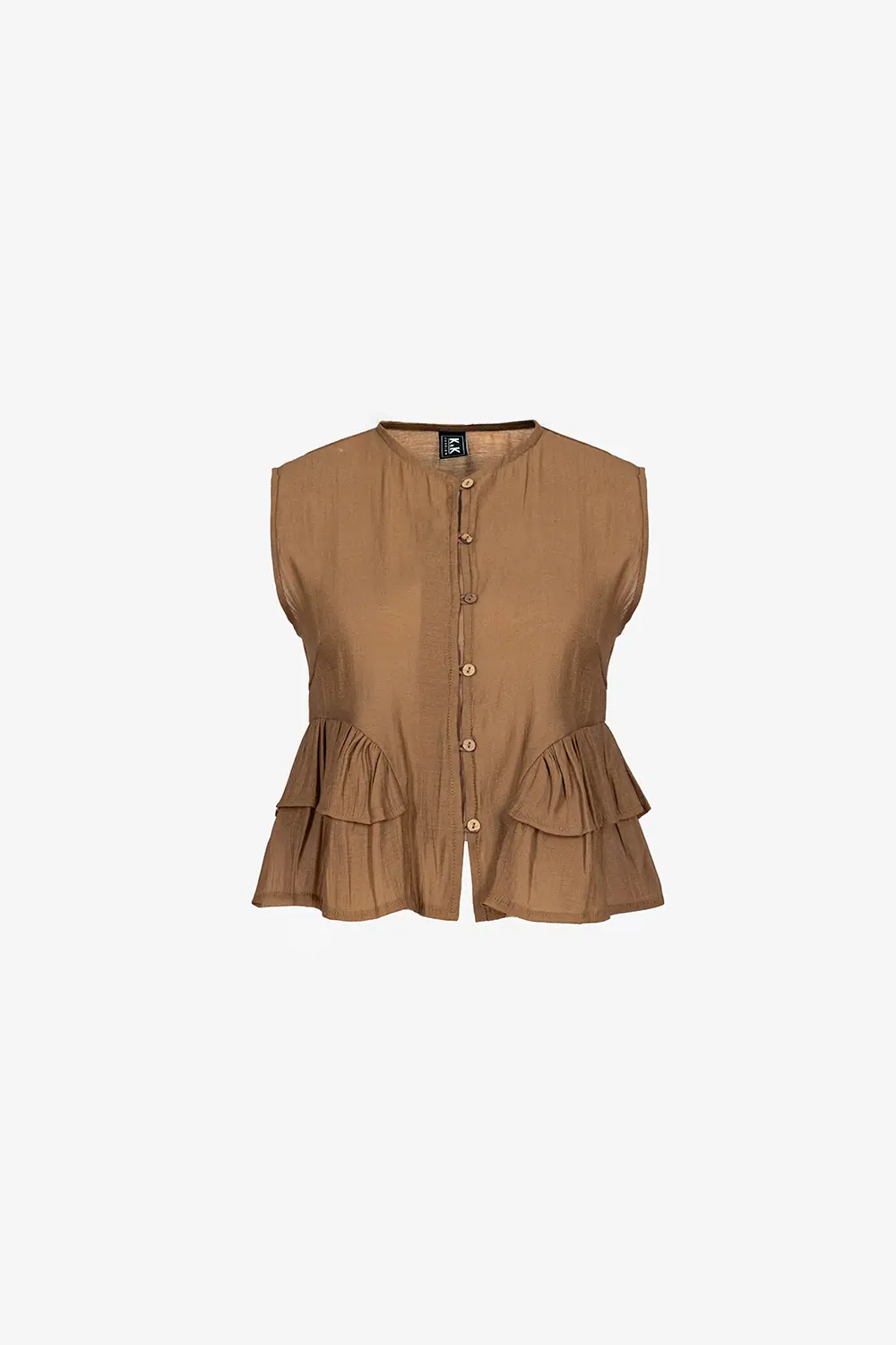 Áo kiểu nữ peplum nhún bèo