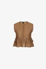 Áo kiểu nữ peplum nhún bèo