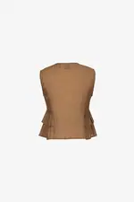 Áo kiểu nữ peplum nhún bèo