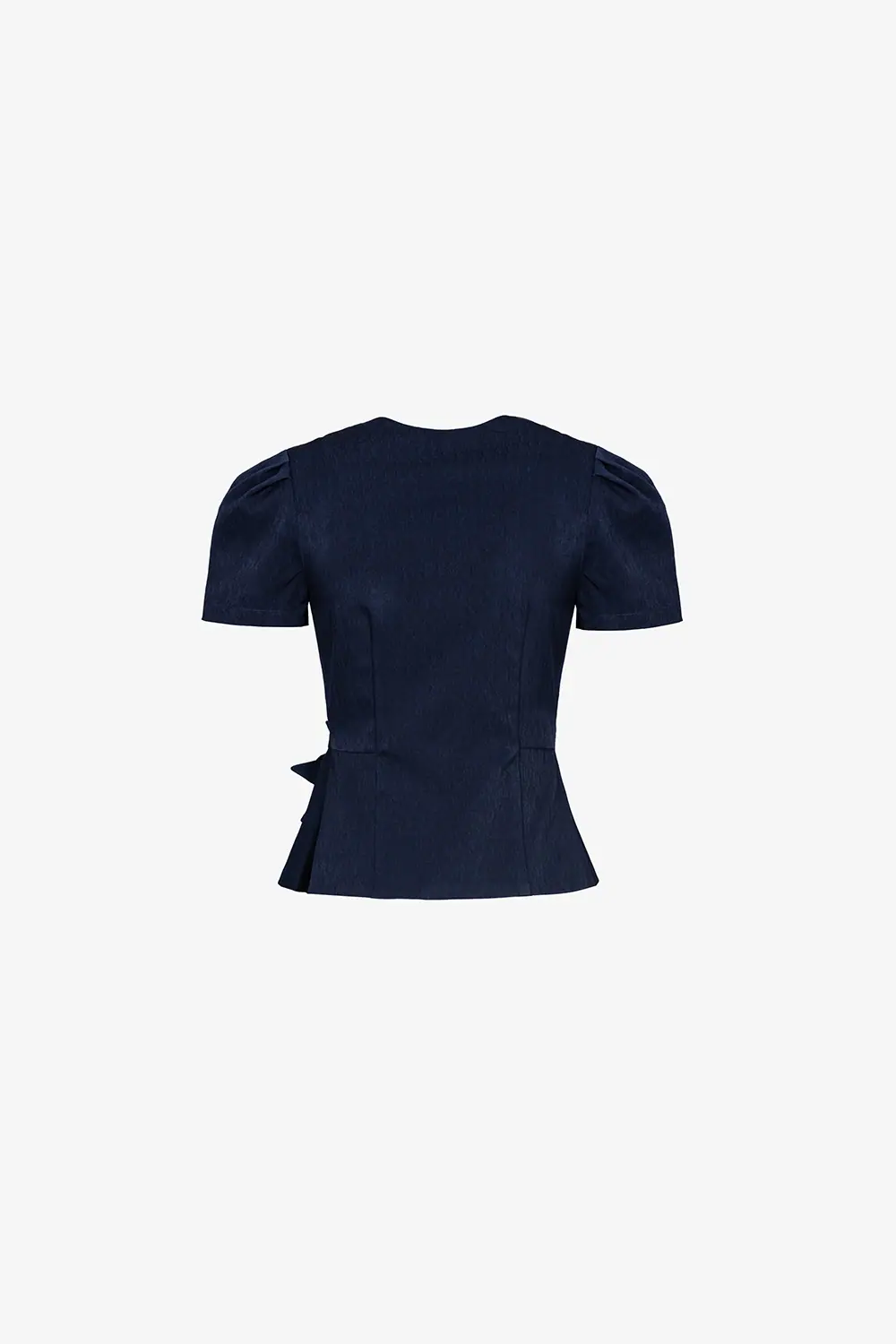 Áo kiểu peplum công sở eo đính hoa