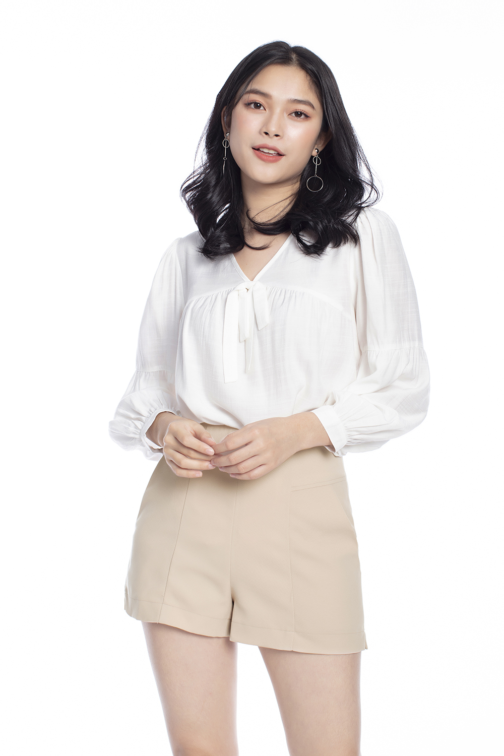 Quần short nude 2 túi 