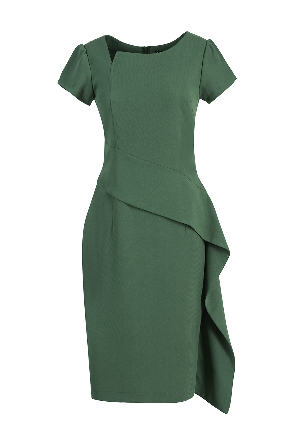 Đầm peplum viền bèo dáng ôm 