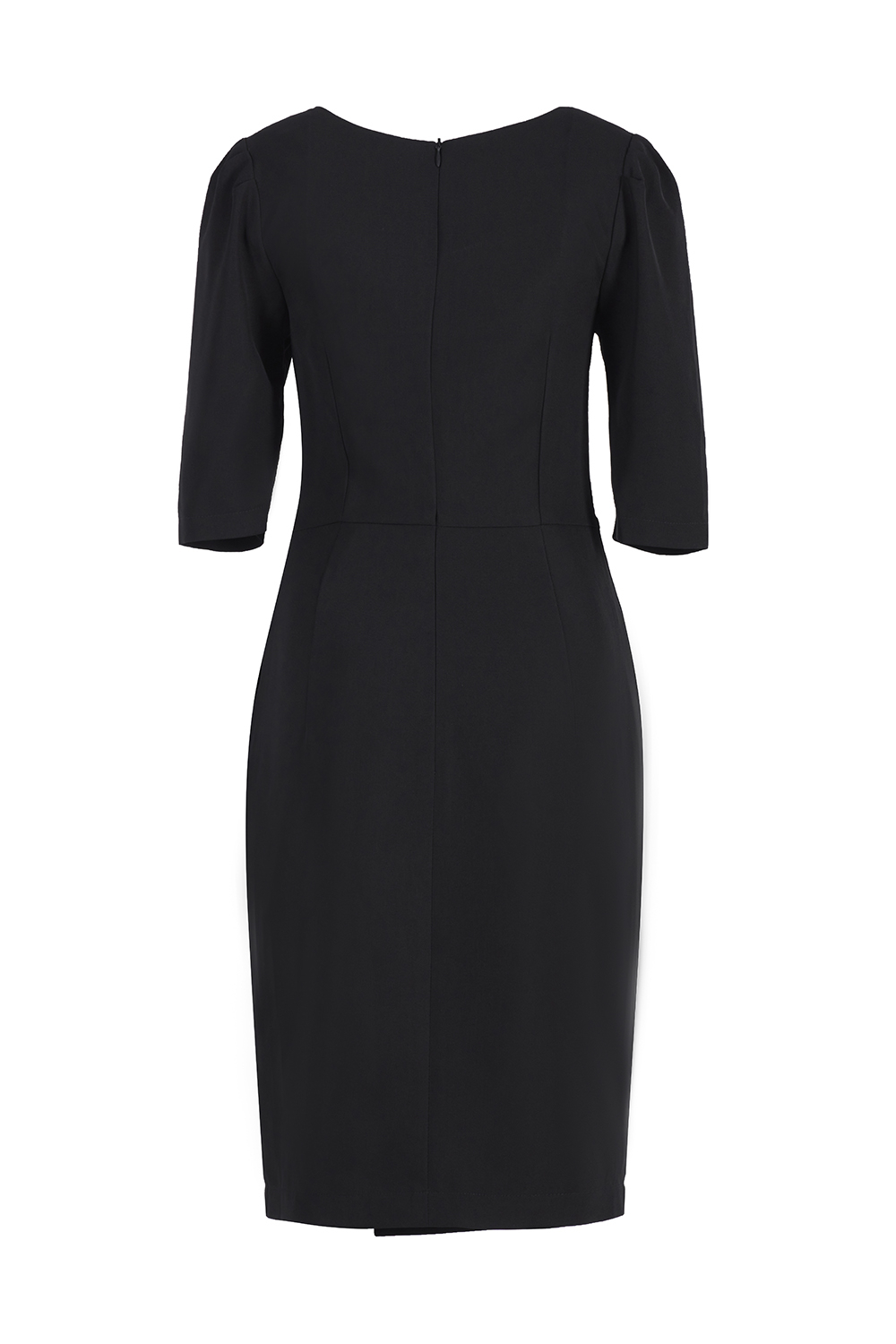 Đầm đen ôm body cổ V 