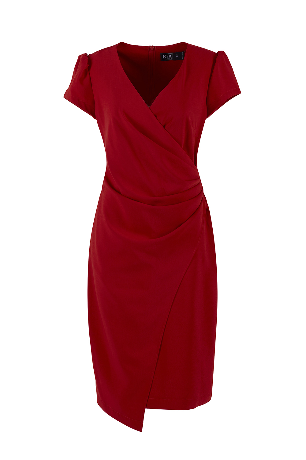 Đầm ôm body nhấn eo tùng váy đắp xéo 