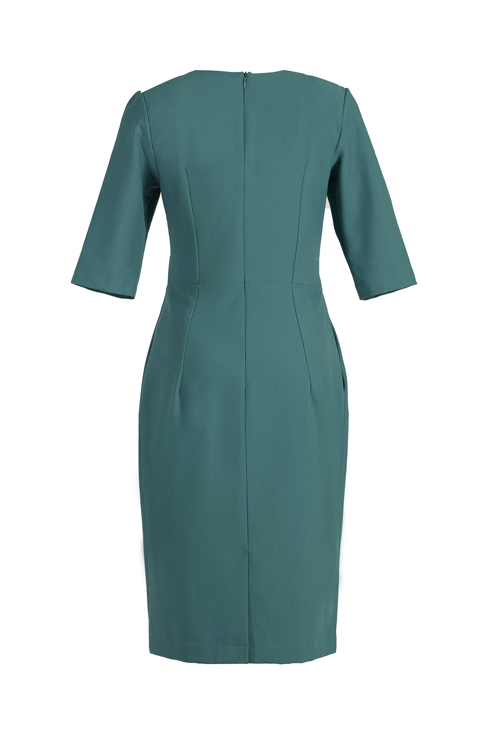 Đầm dáng ôm cổ đan tông tay lỡ 