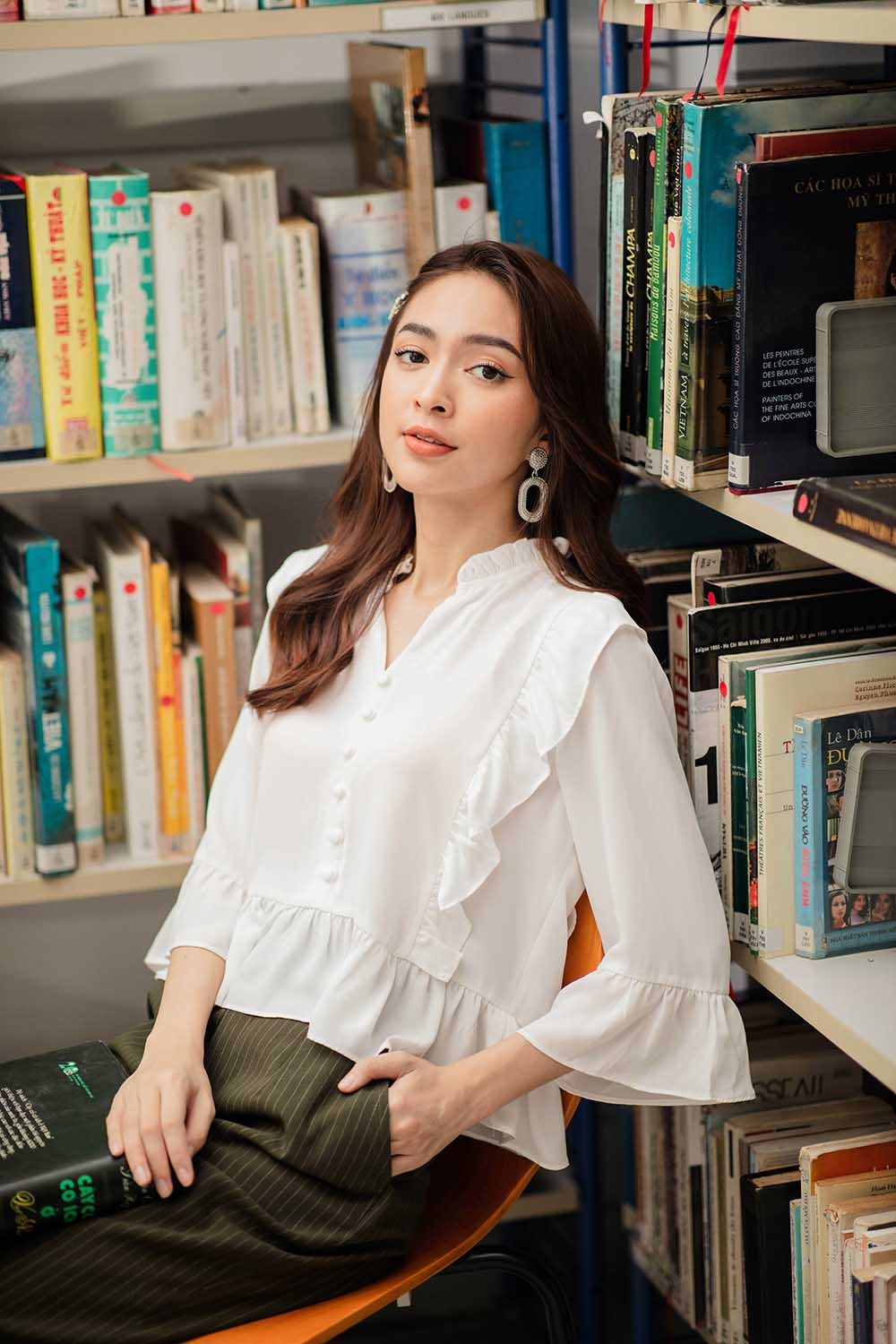 Áo sơ mi viền bèo ASM05-02