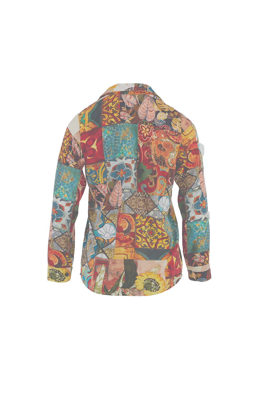 Áo sơ mi họa tiết tay dài 