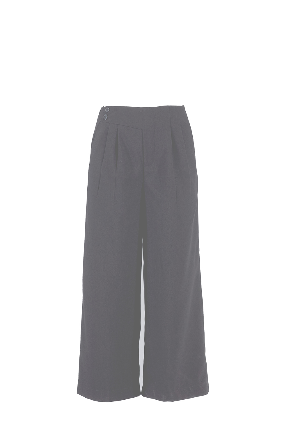 Quần culottes đen dáng lửng 