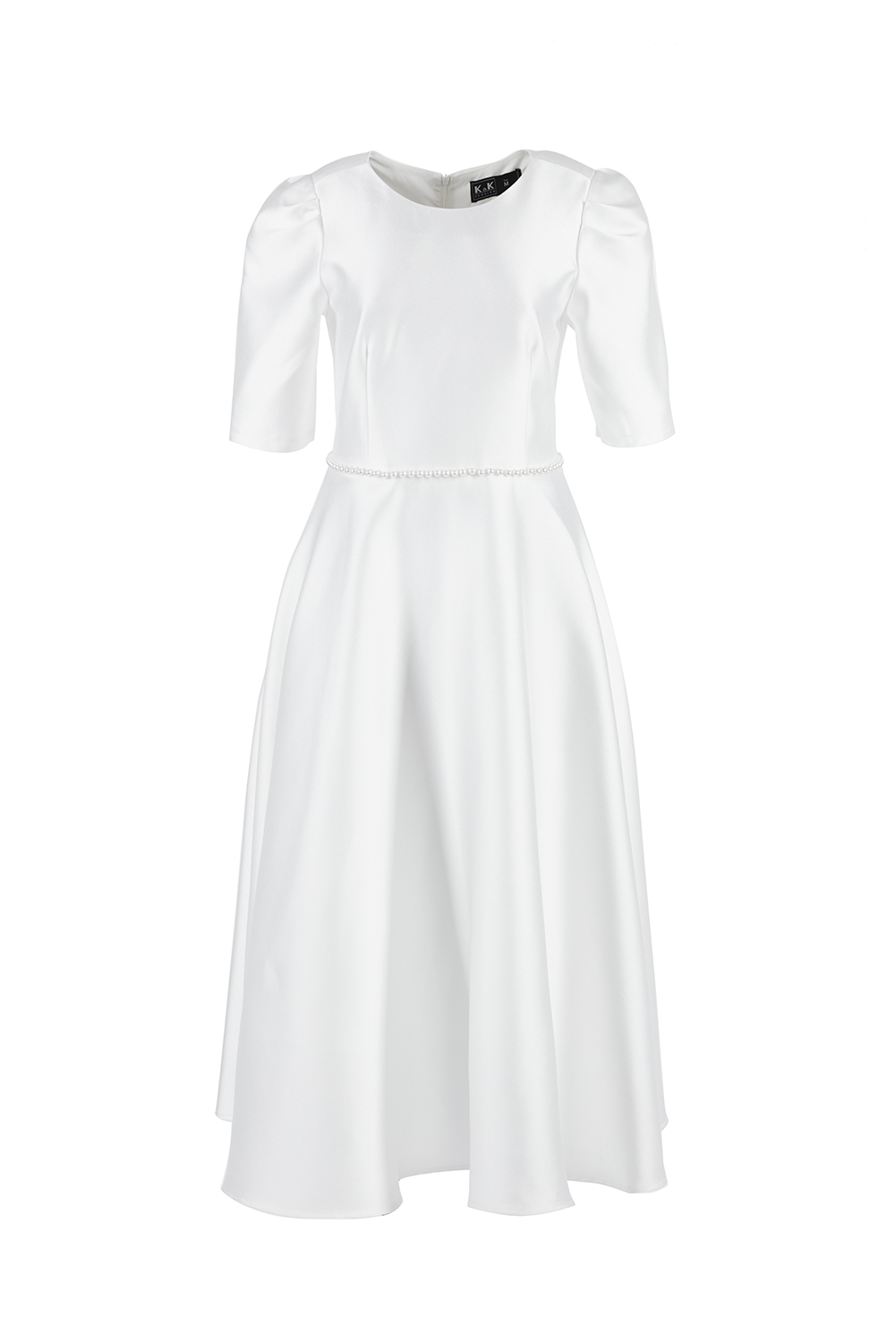 Đầm dự tiệc dáng xòe chất liệu mango 