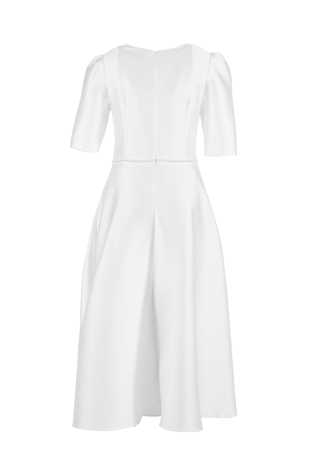 Đầm dự tiệc dáng xòe chất liệu mango 