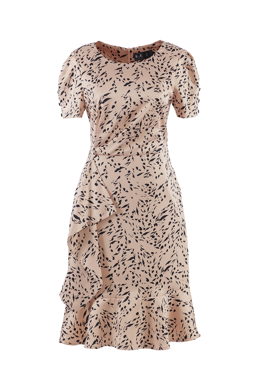 Đầm họa tiết đuôi cá viền bèo 