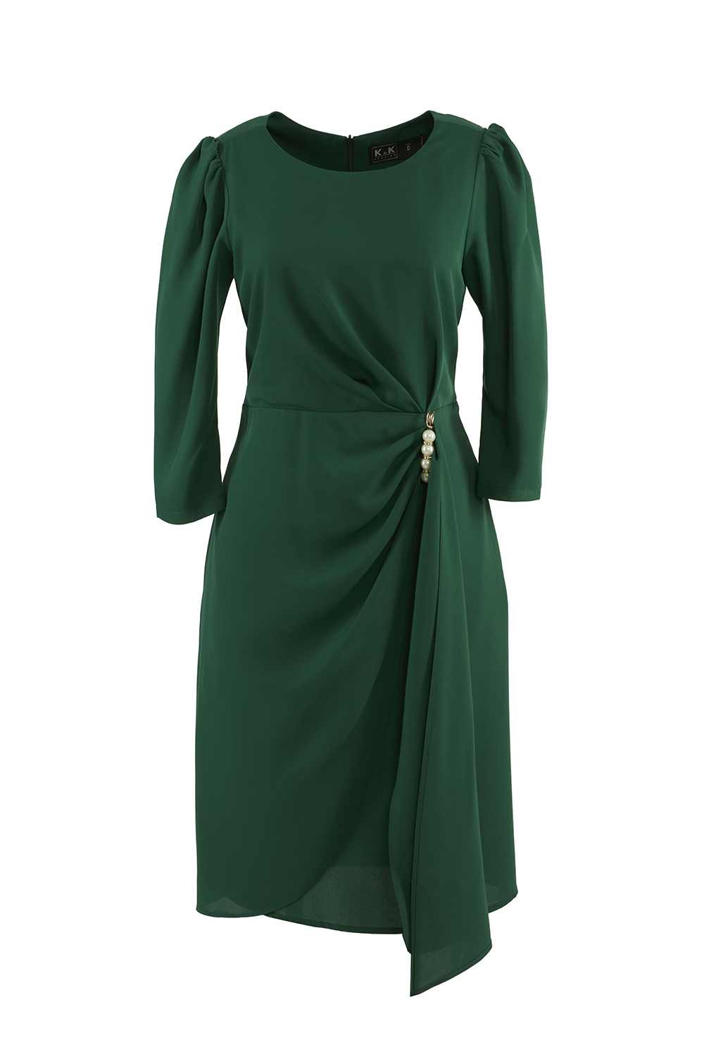 Đầm chữ A tay lỡ nhấn eo 