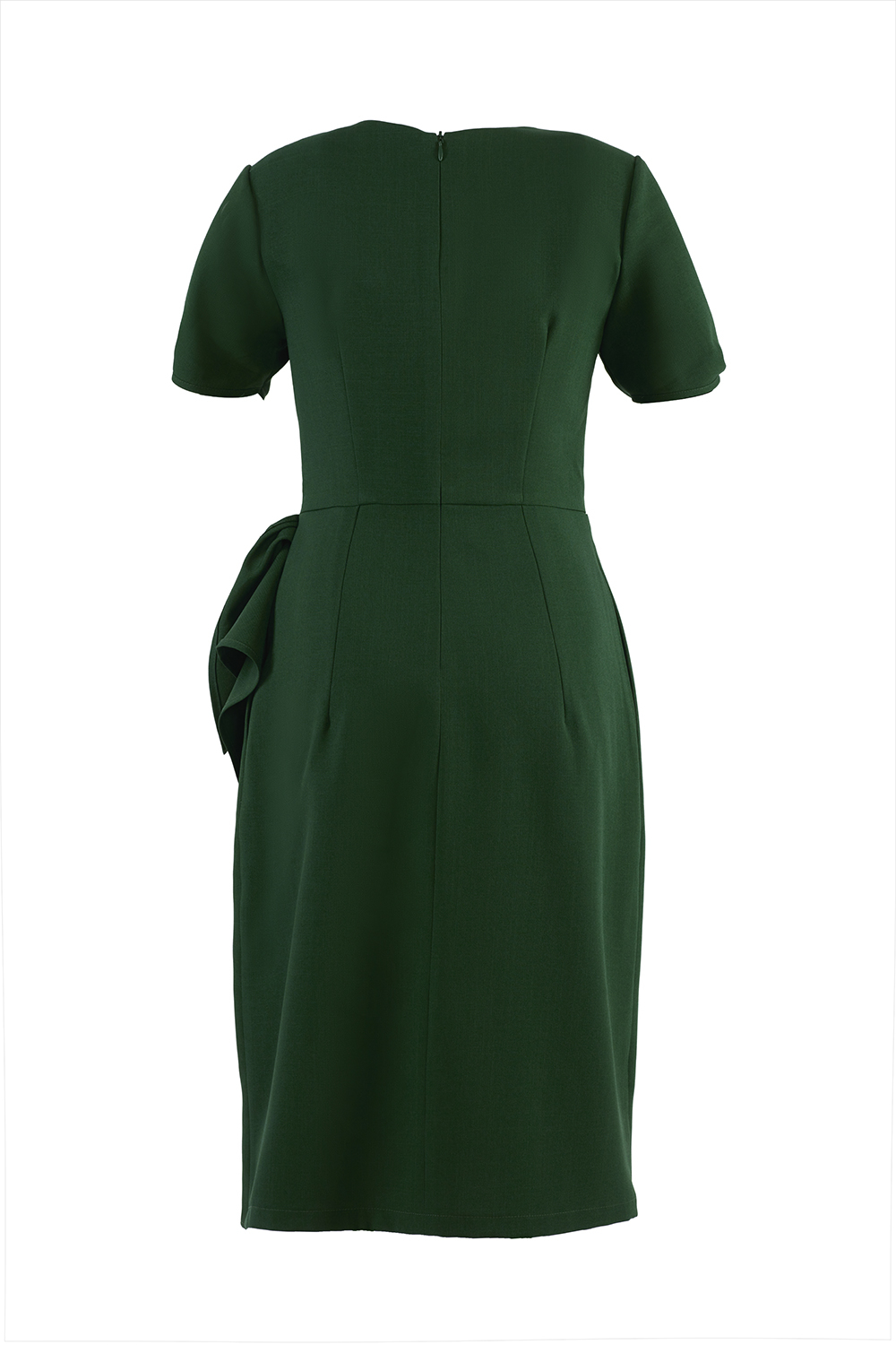 Đầm chữ A cổ đan tông tùng váy đắp xéo 