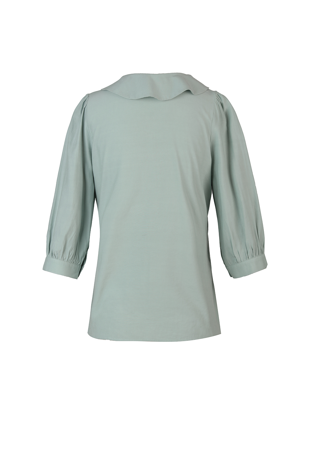 Áo sơ mi cổ sen tay lỡ 