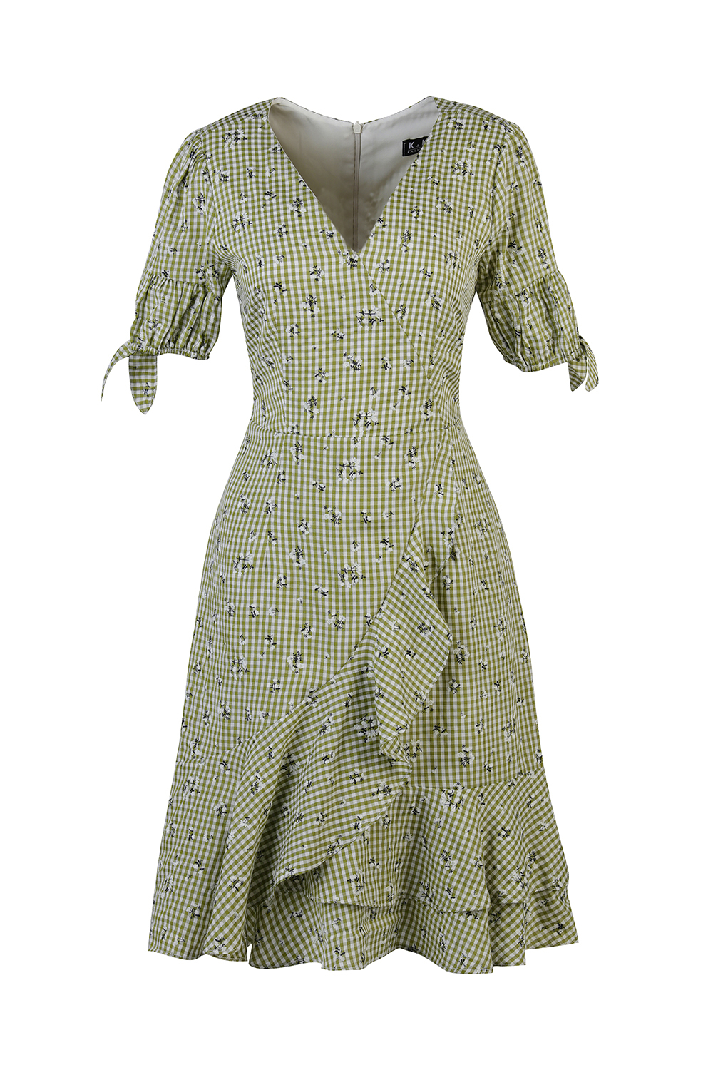 Đầm vạt chéo wrap dress cổ V 