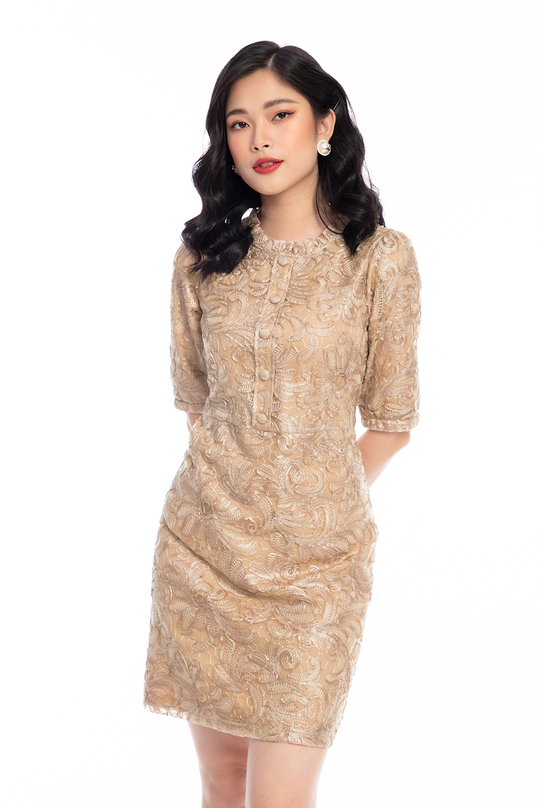 Đầm Ôm Body Tay Lỡ Sọc Kẻ 20AGAIN DOA1598 - Đầm, váy nữ | ThờiTrangNữ.vn