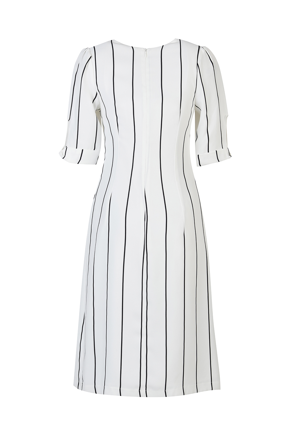 Đầm kẻ sọc dáng chữ A tay lỡ 