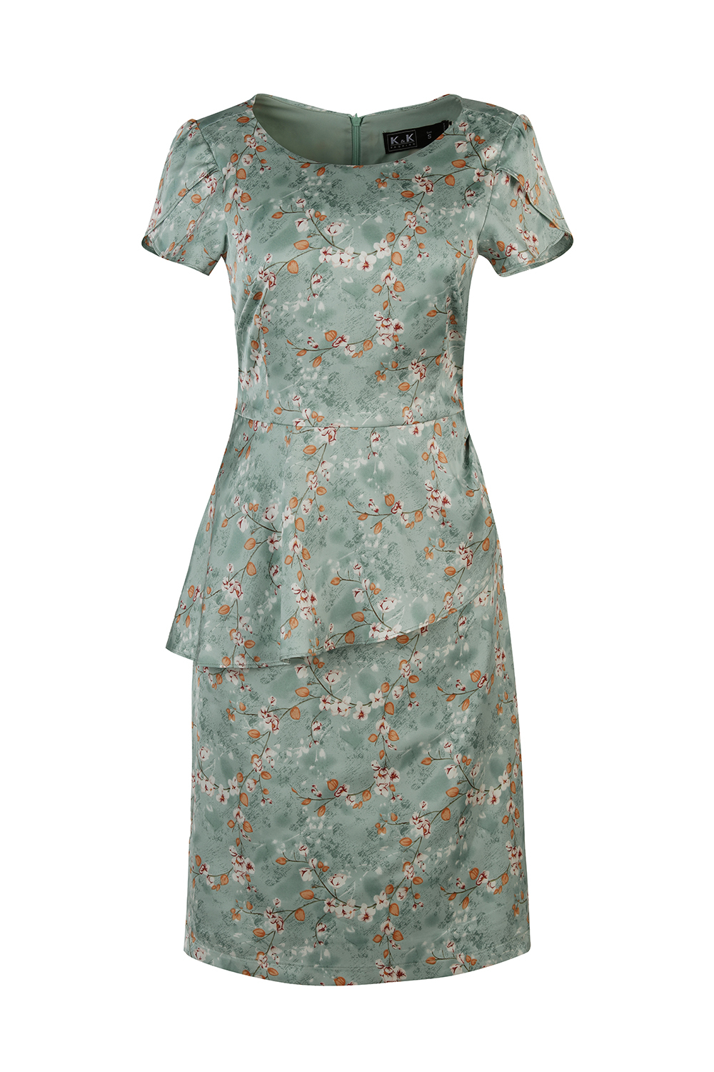 Đầm peplum họa tiết hoa nhí 