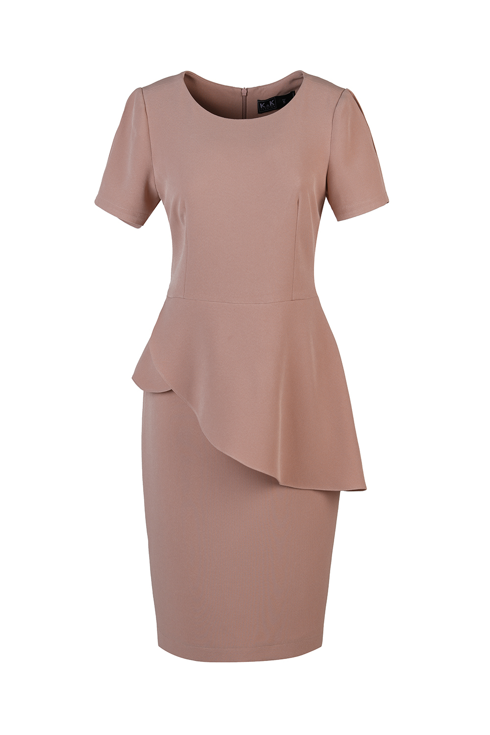 Đầm peplum viền bèo dáng ôm 