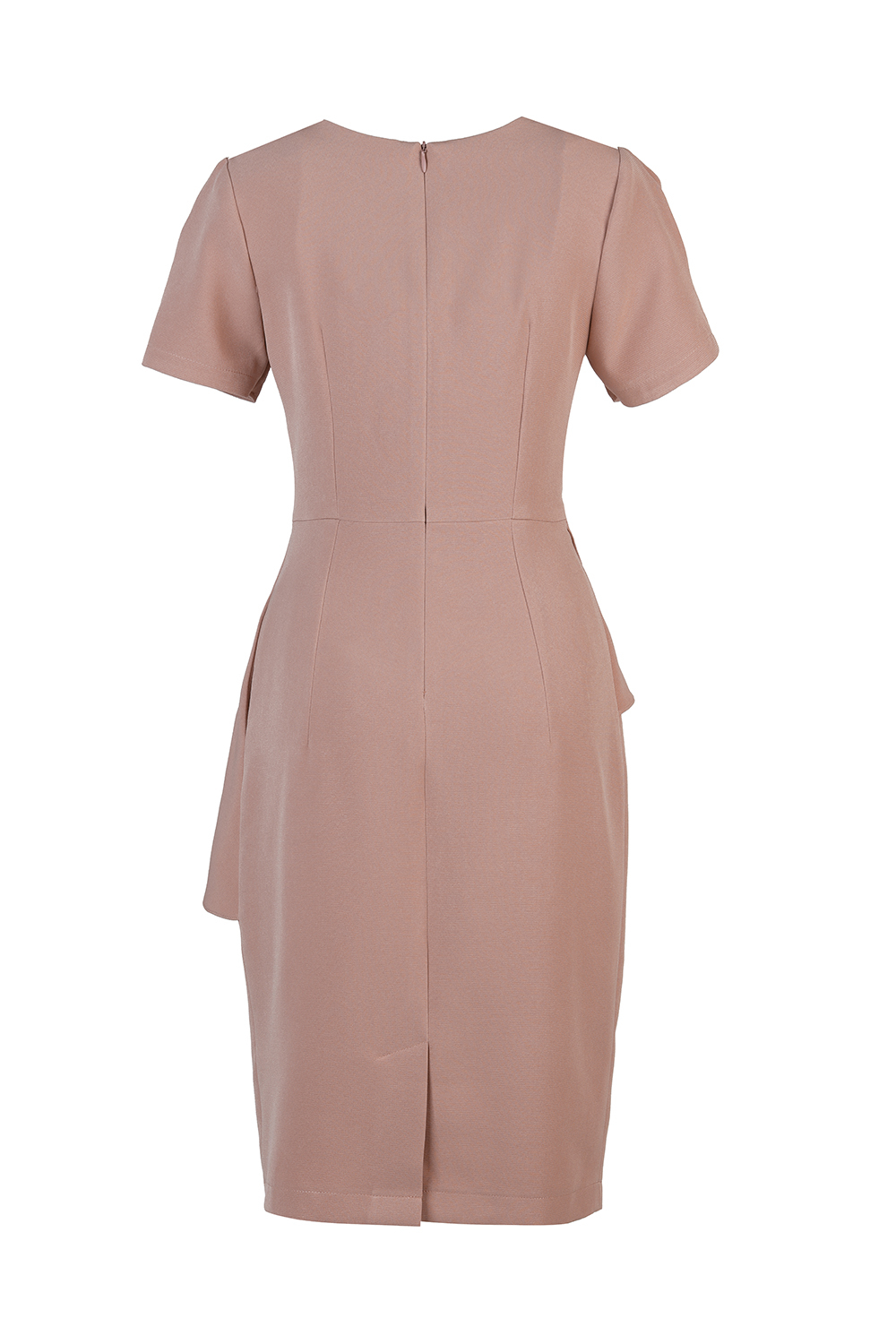 Đầm peplum viền bèo dáng ôm 