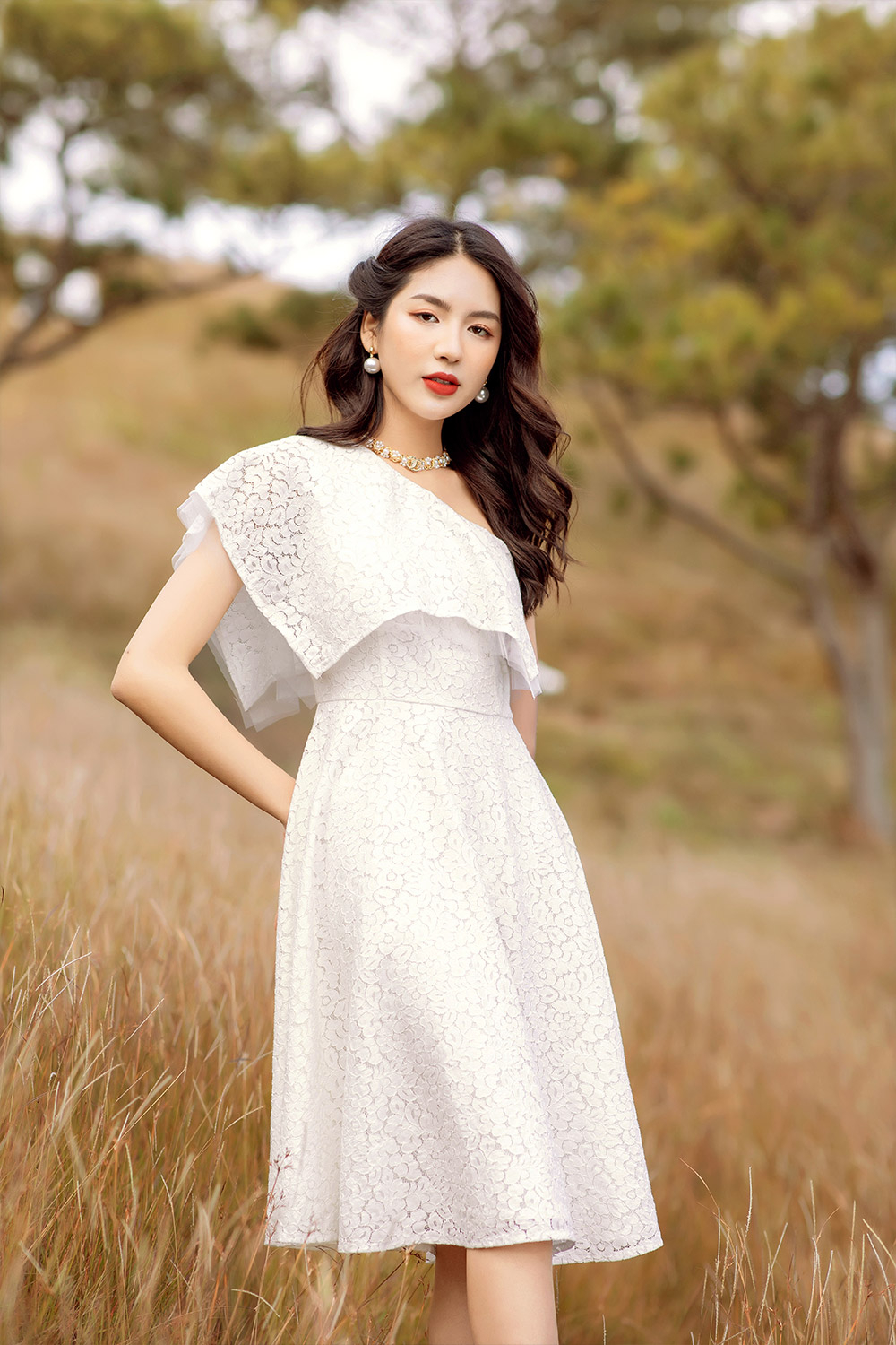 Váy trắng body hoa nổi eo V1267 cao cấp  Thời Trang Tadi