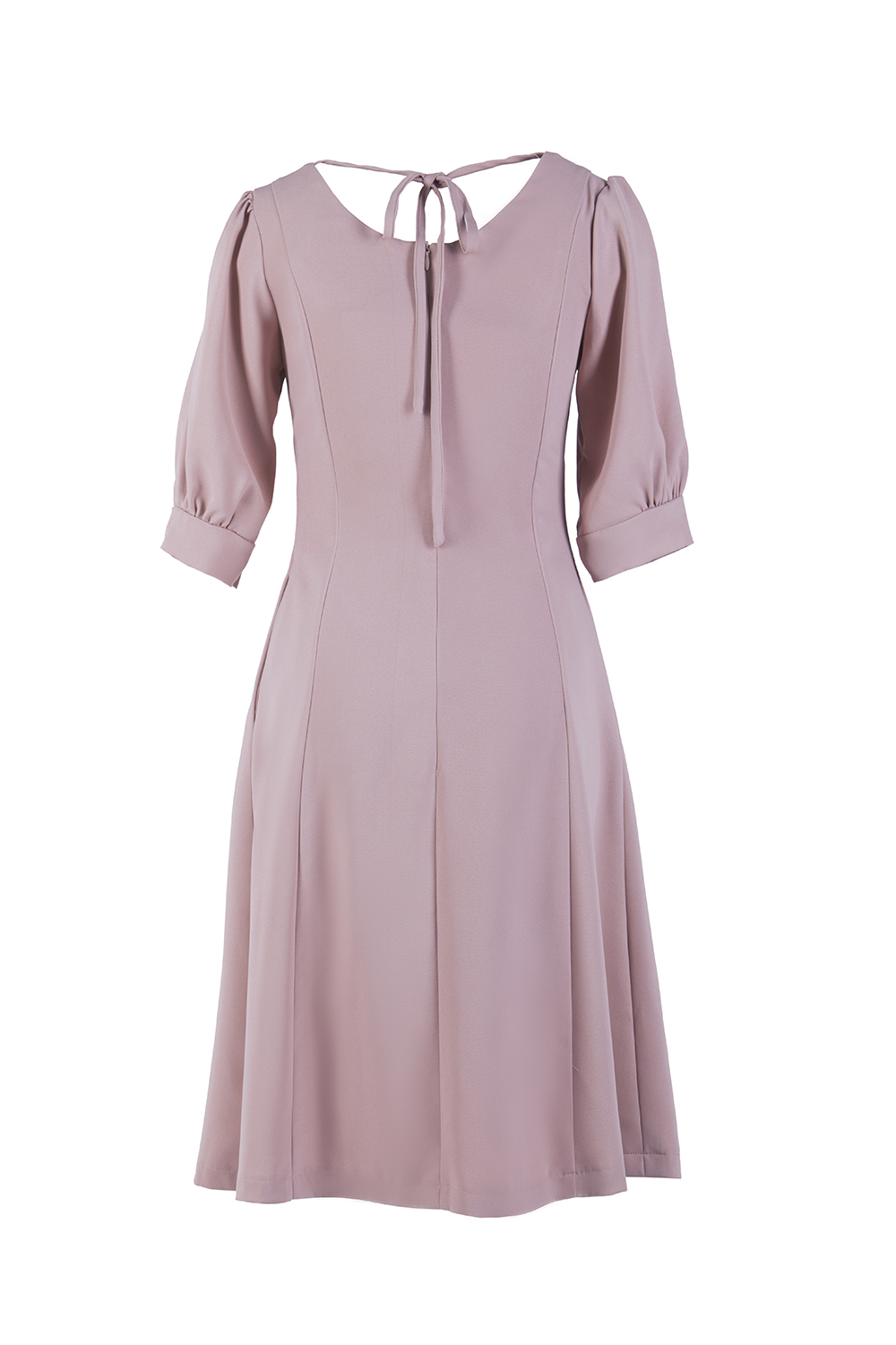 Đầm chữ A cổ tim tay cut-out 