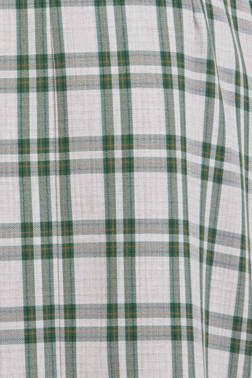 Đầm caro dáng chữ A cổ đan-tông 