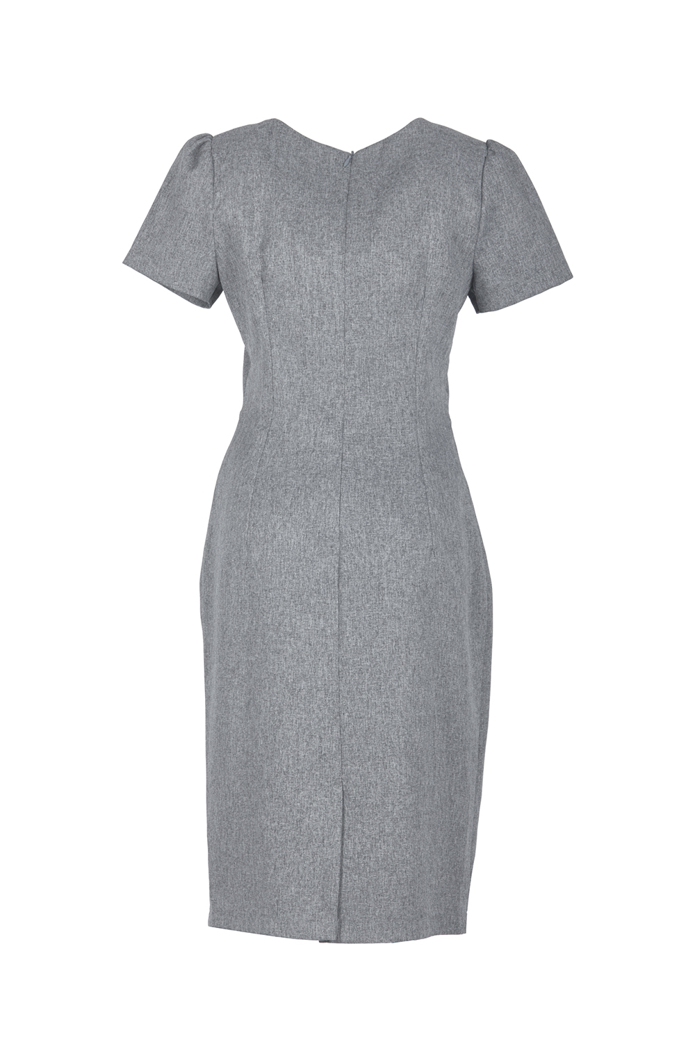 Đầm đơn sắc dáng ôm viền bèo 