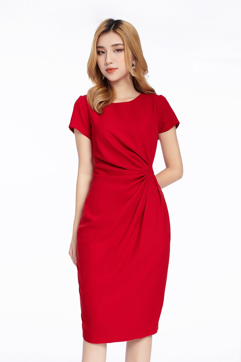 Lịch sử giá Váy Nhung Đỏ Ôm BoDy - Thời trang stefanie cập nhật 3/2024 -  Mua Thông Minh