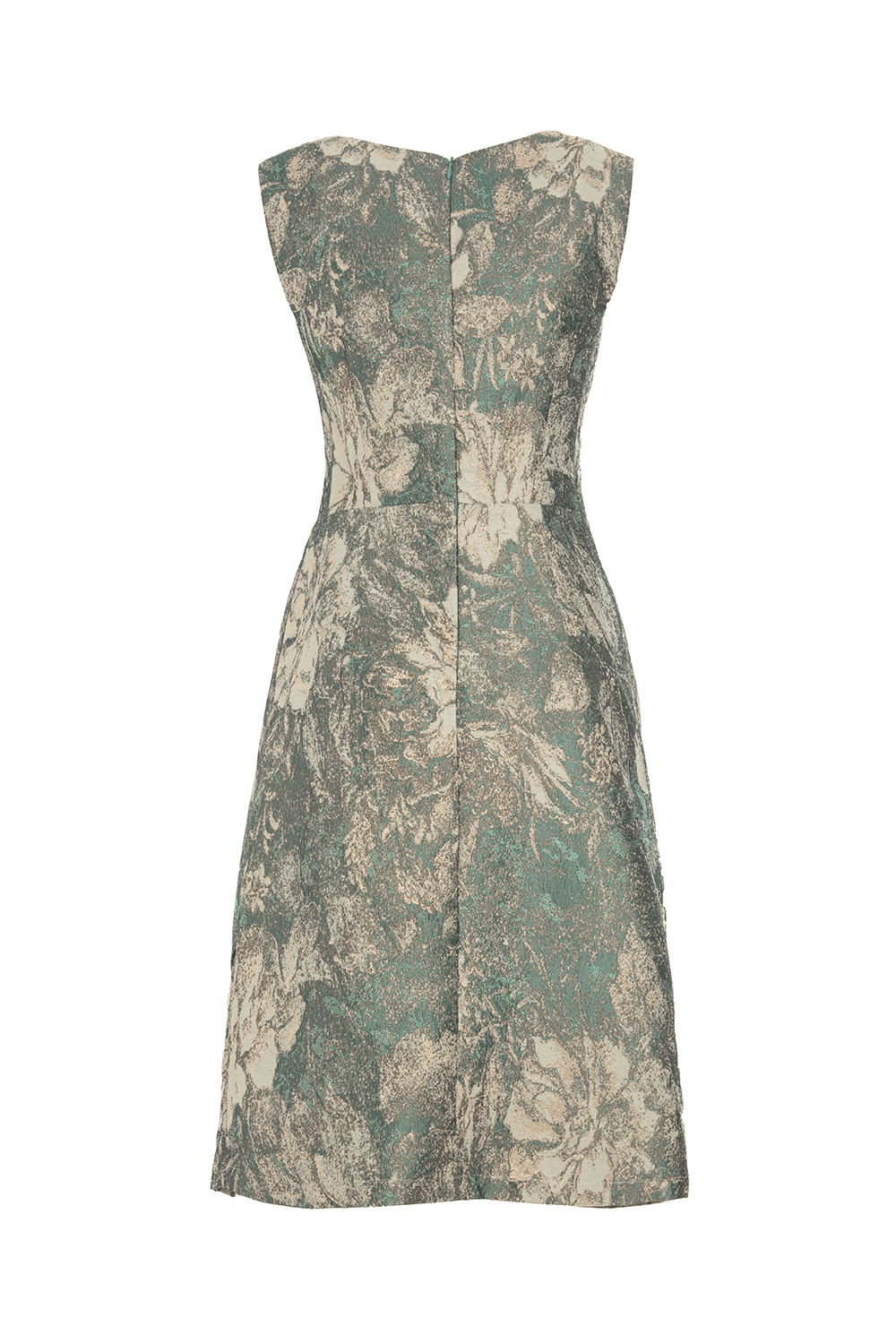 Đầm hoa dáng chữ A eo xếp ly 