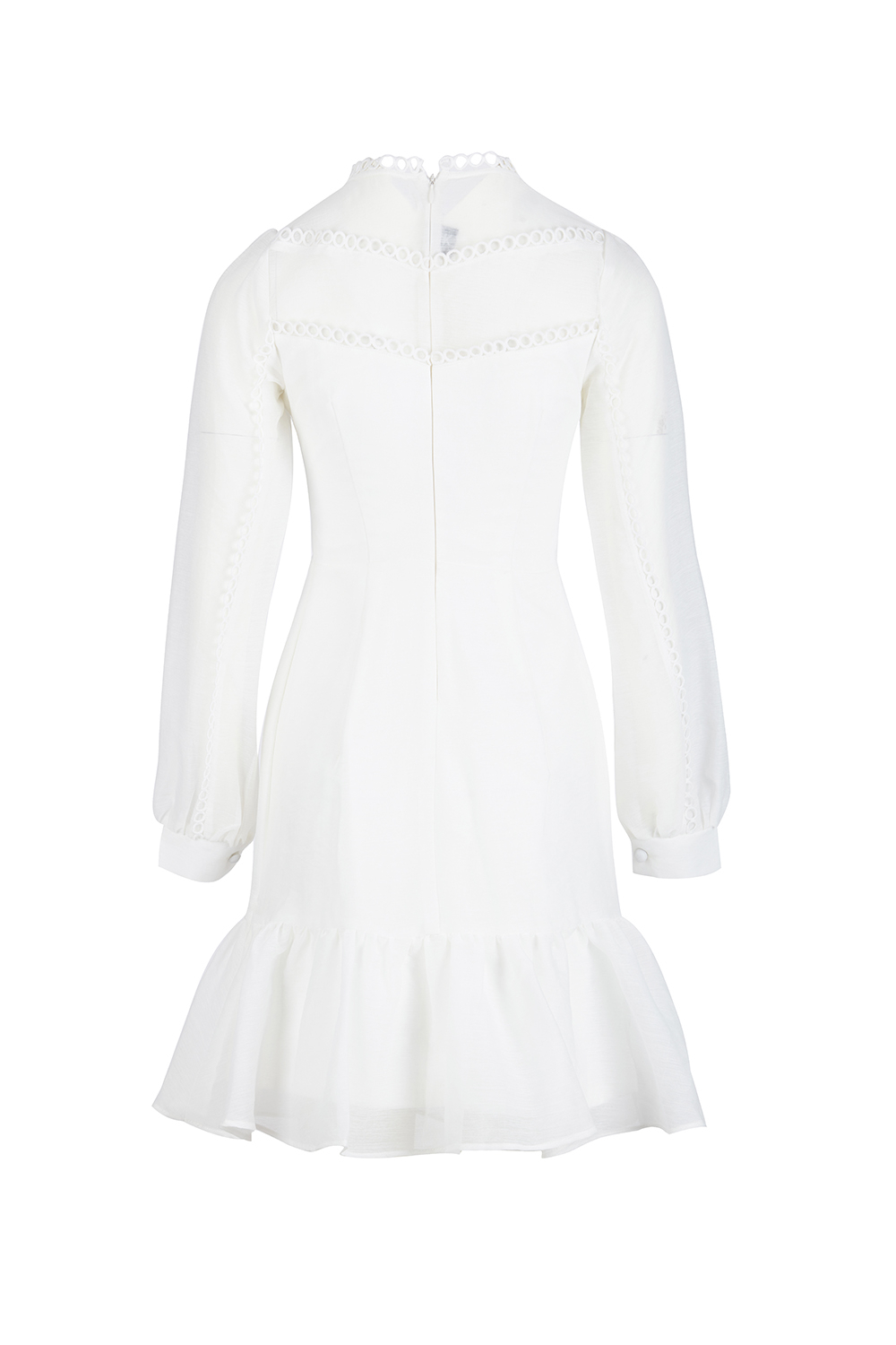 Đầm voan trắng đuôi cá tay dài HL15-31 | Thời trang công sở K&K ...