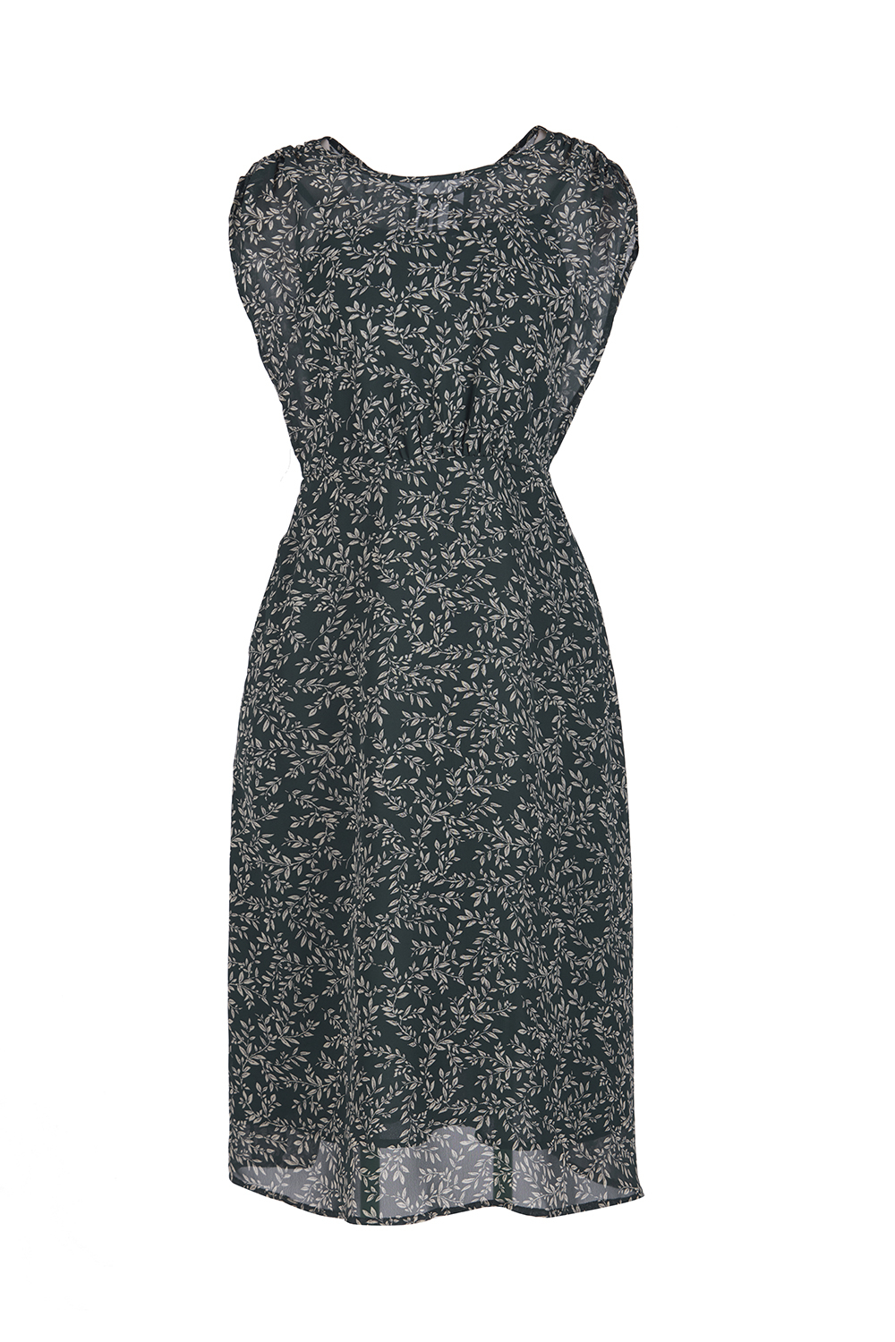 Đầm voan họa tiết dáng chữ A 