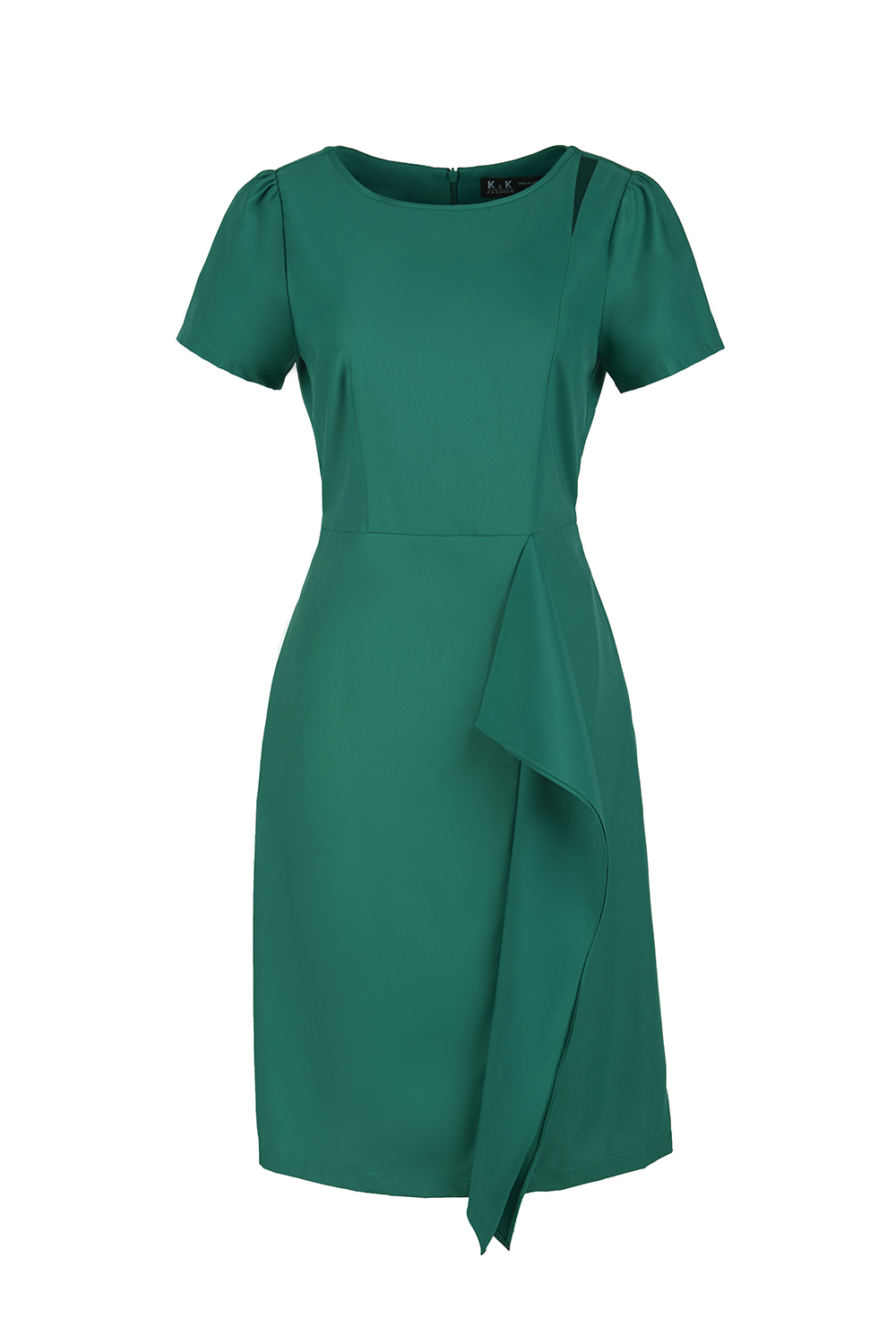 Đầm chữ A viền bèo cut-out vai 