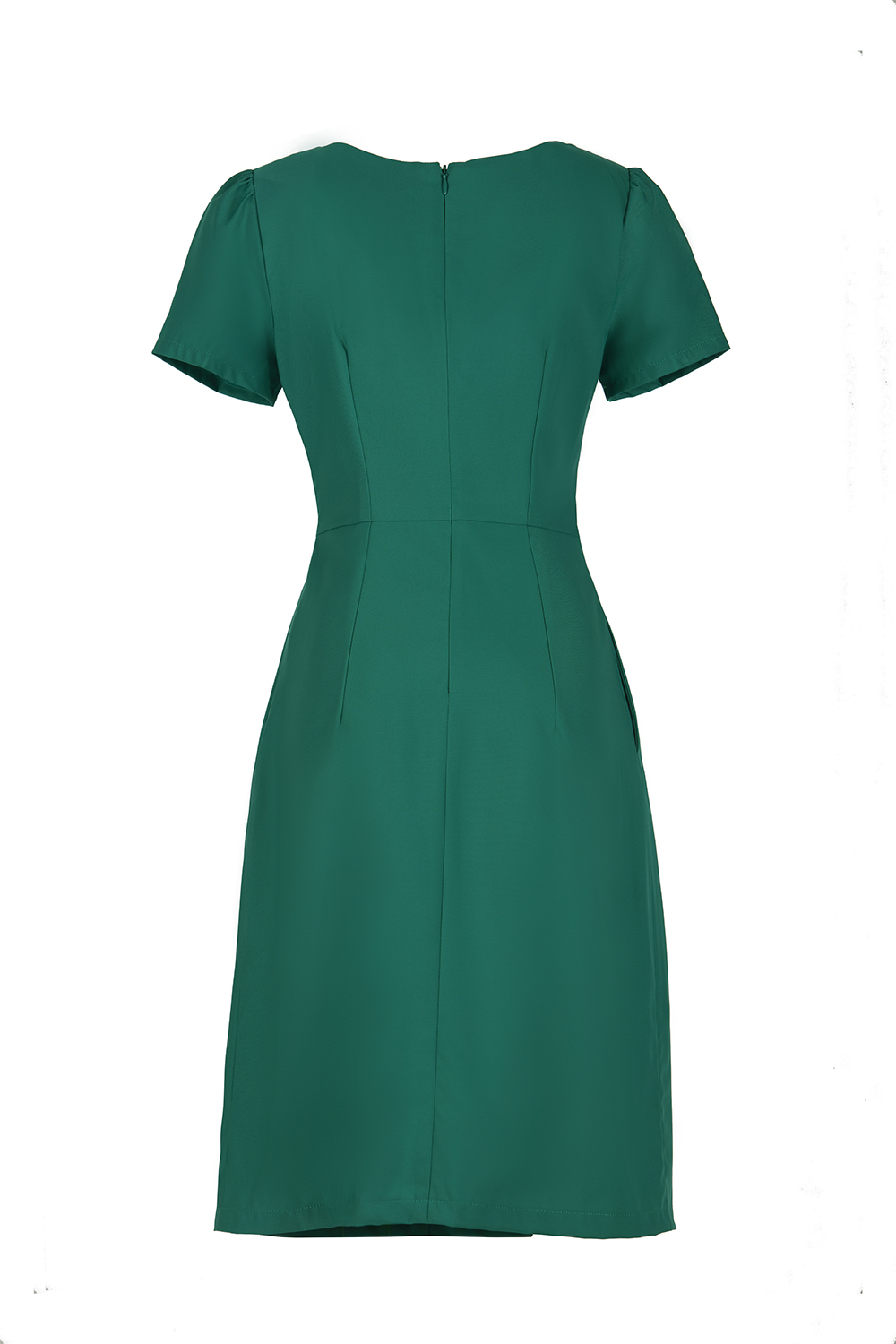 Đầm chữ A viền bèo cut-out vai 