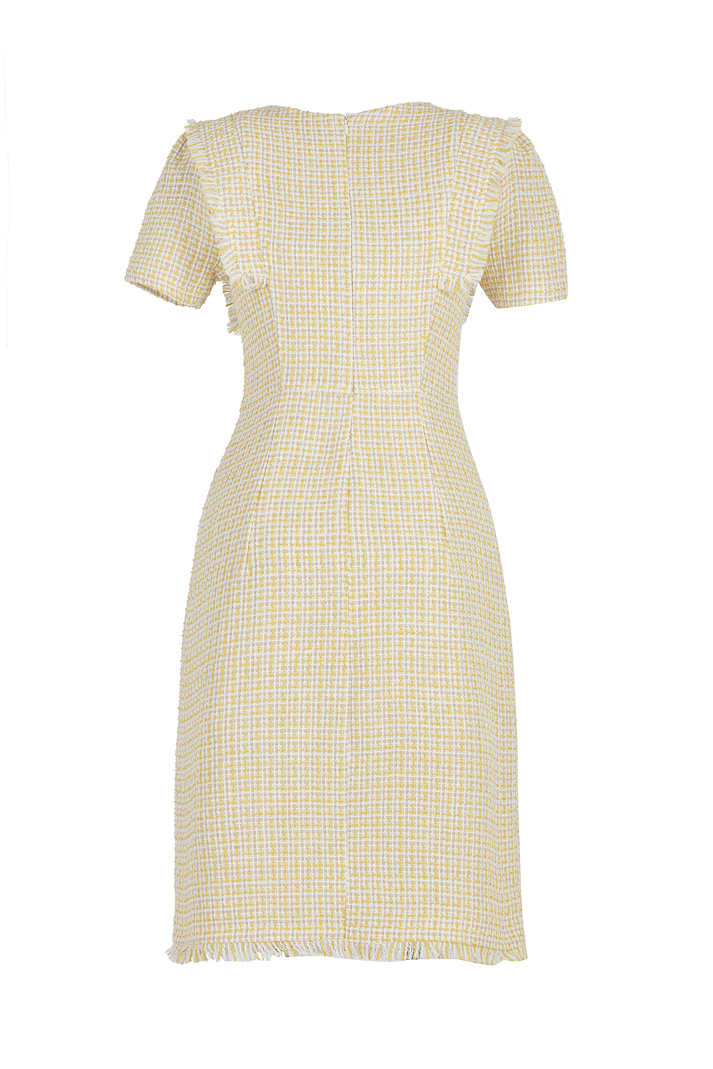 Đầm chữ A phối nút có túi 