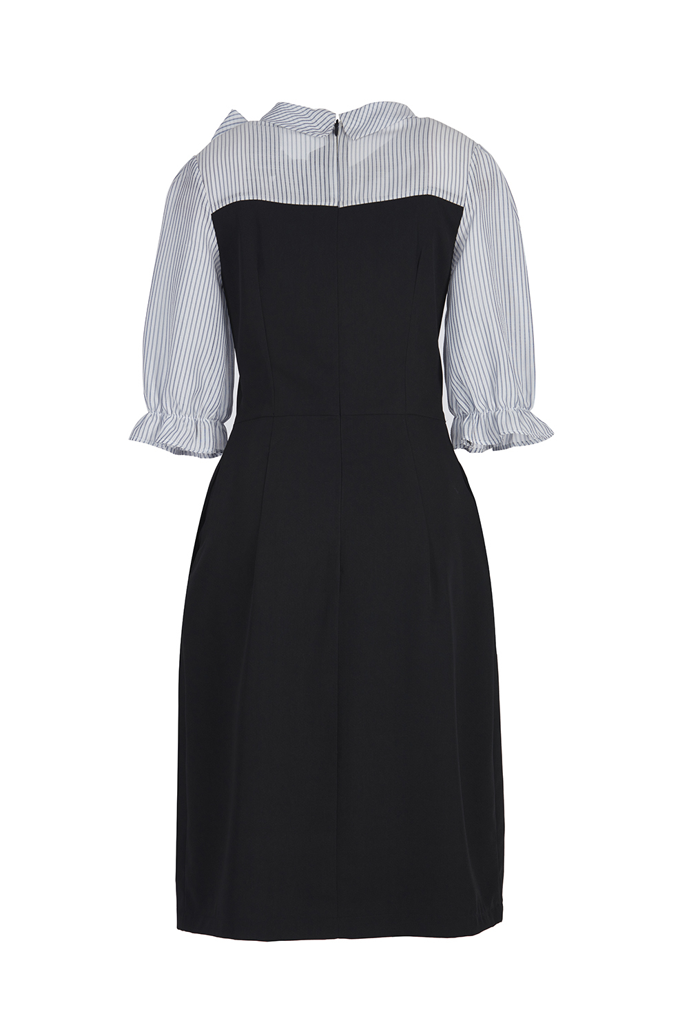 Đầm chữ A tay lỡ phối nơ 