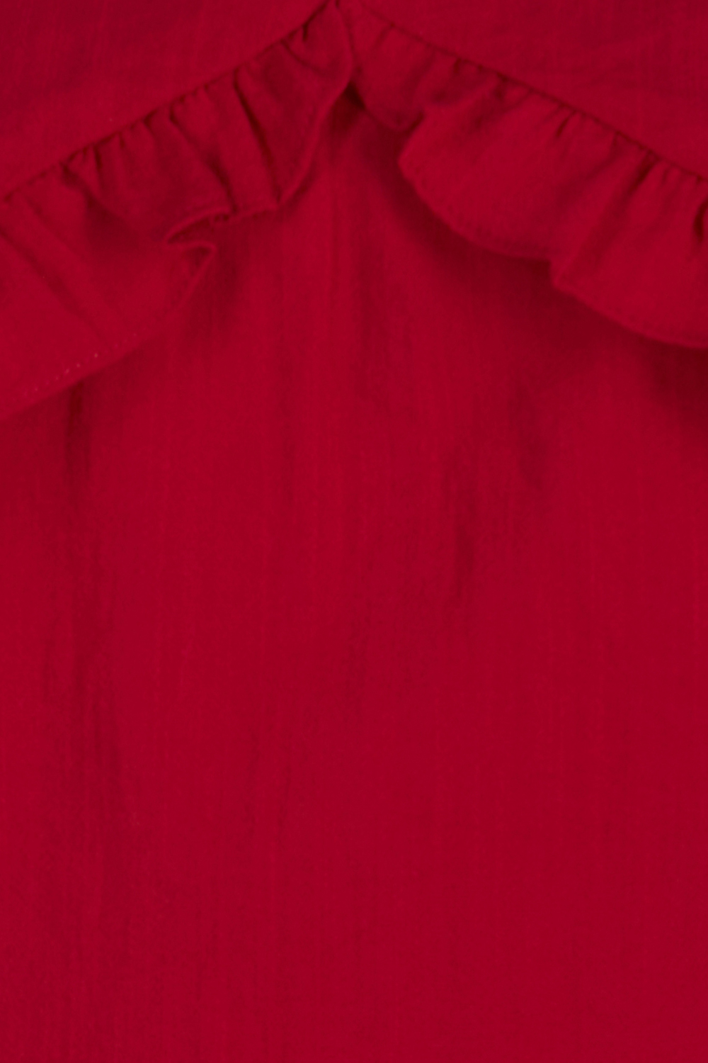 Đầm ôm nhẹ cổ chữ V phối bèo nhún 