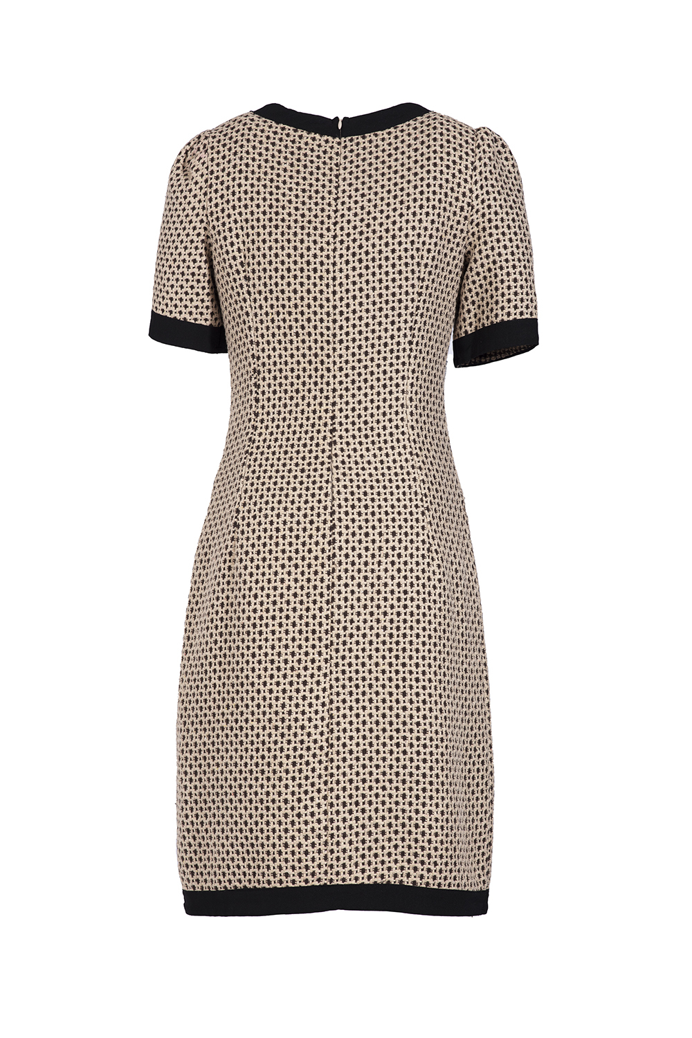 Đầm chữ A phối nút tay lỡ 