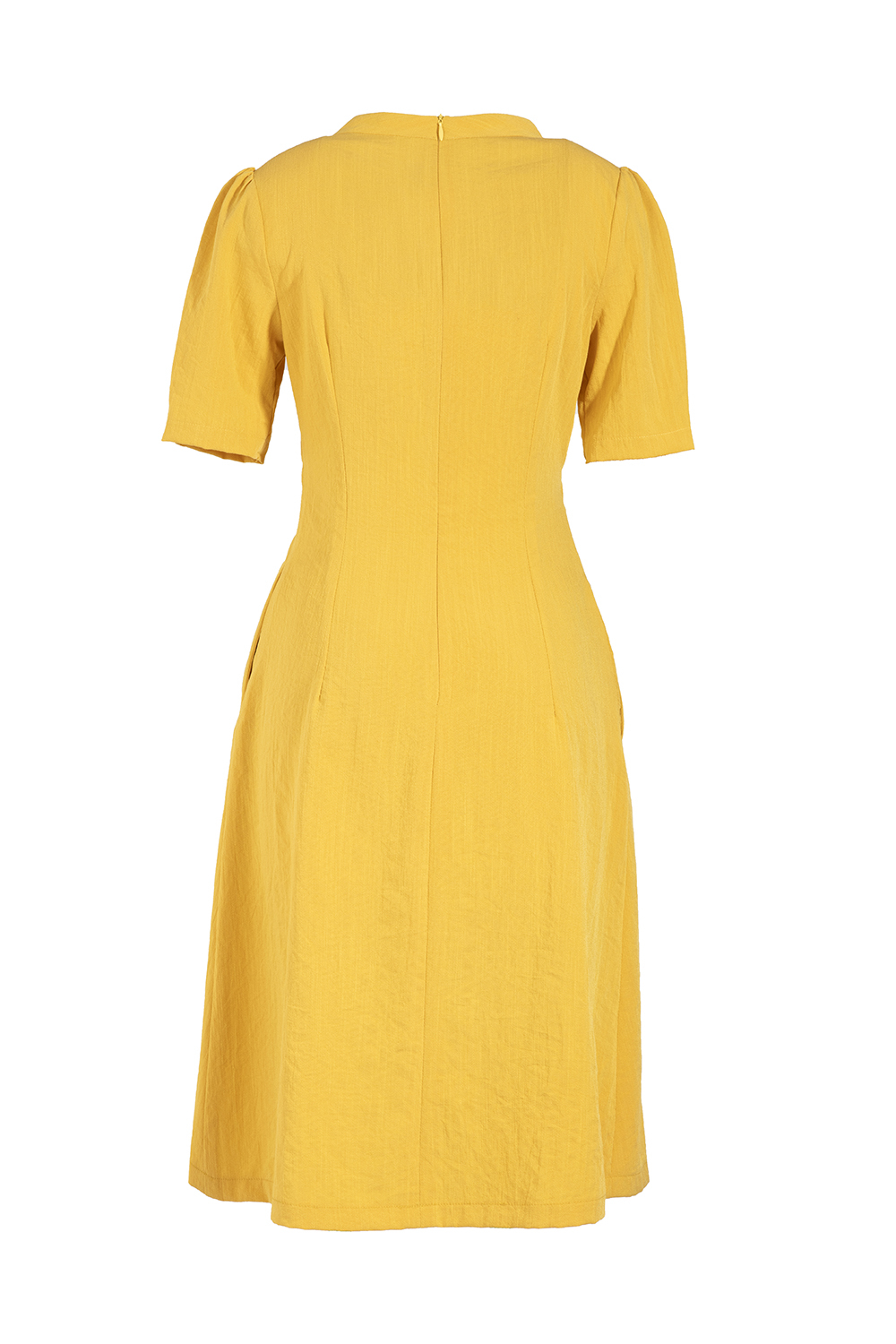 Đầm chữ A tay ngắn cổ V 