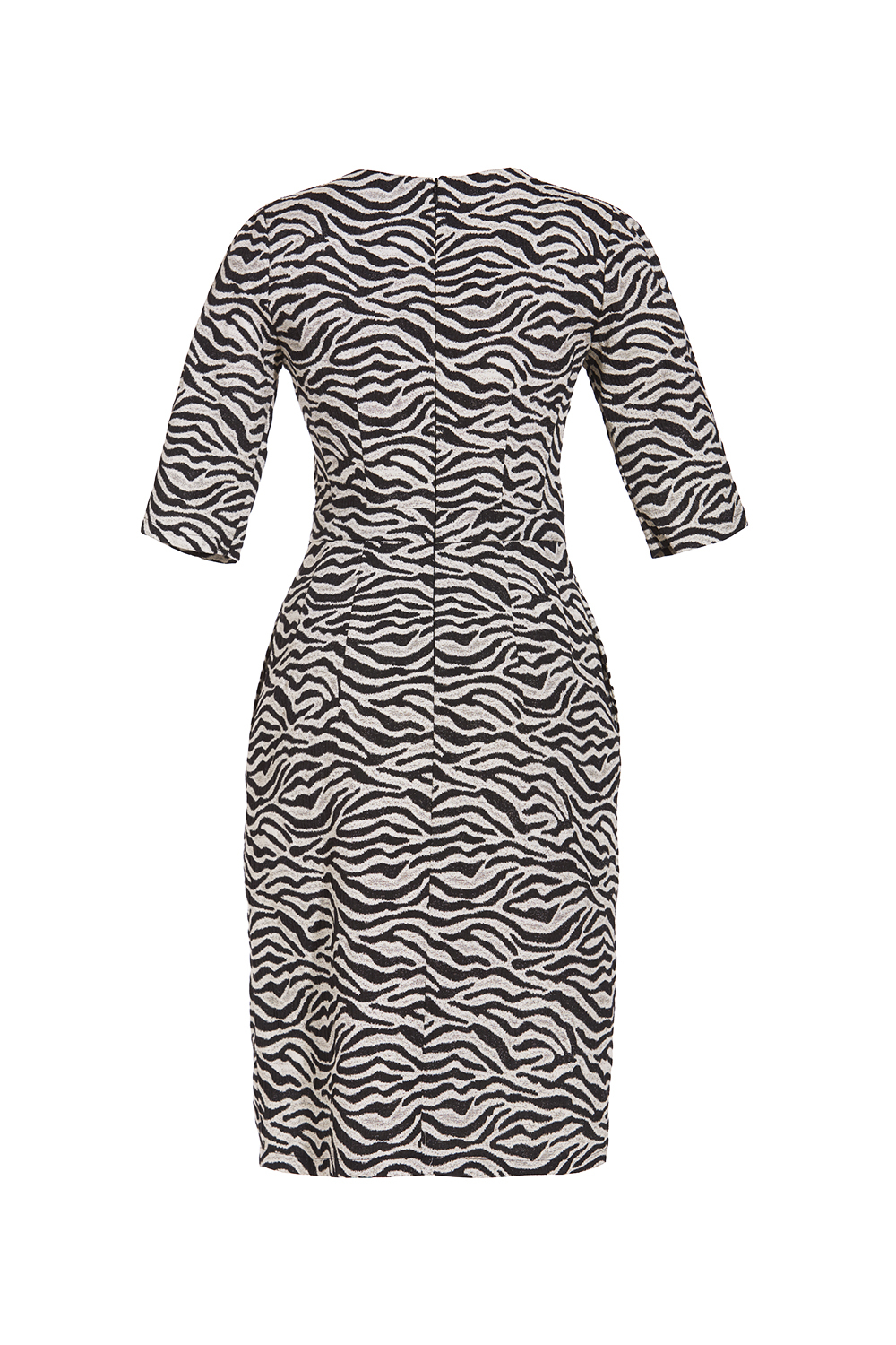 Đầm họa tiết tay lỡ dáng ôm nhẹ 