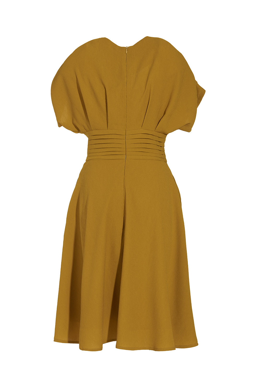 Đầm xòe cổ V eo xếp ly 