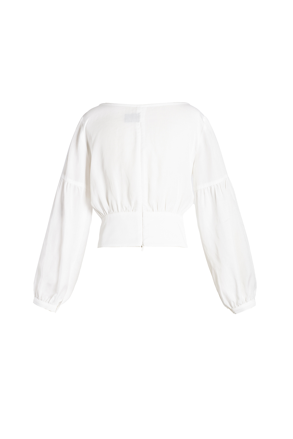 Áo croptop trắng tay dài 