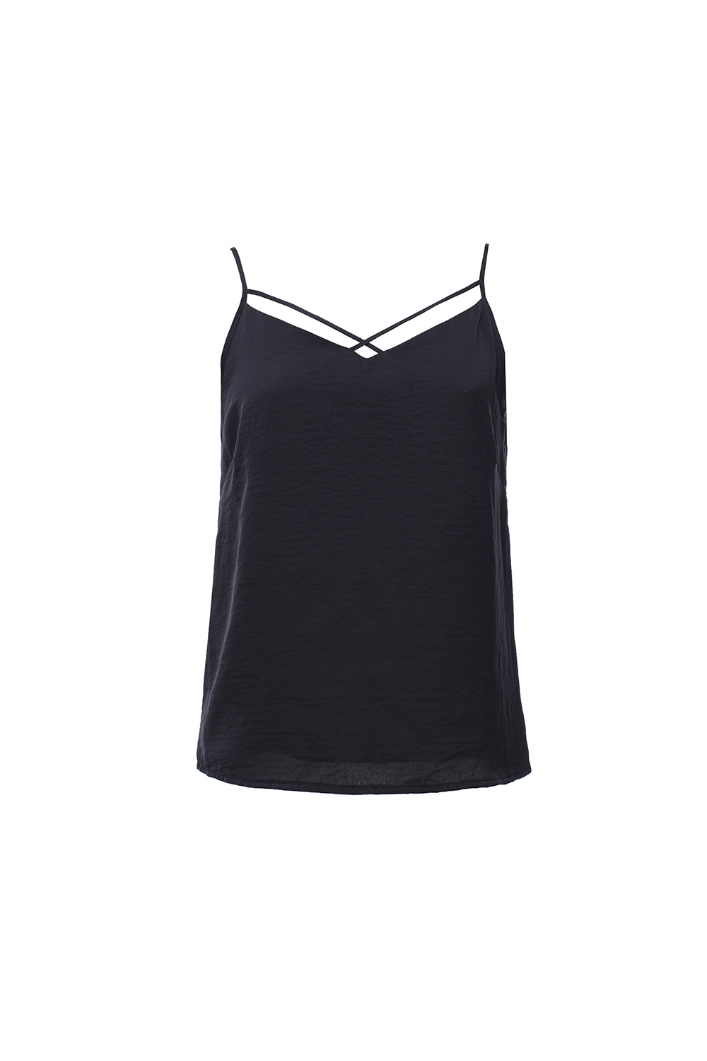 Áo kiểu 2 dây màu đen 