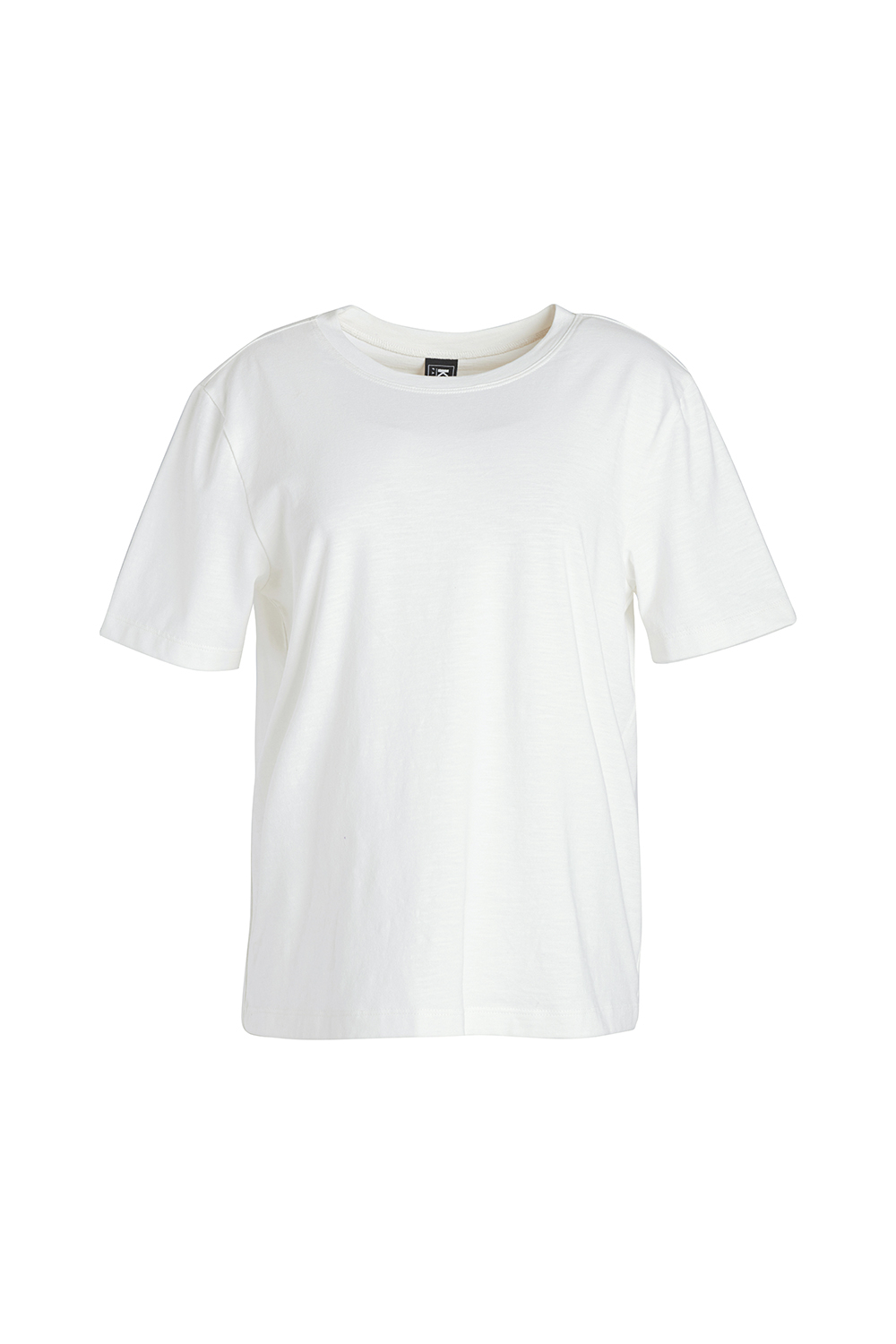 Áo thun nữ màu trắng cổ tròn tay ngắn 