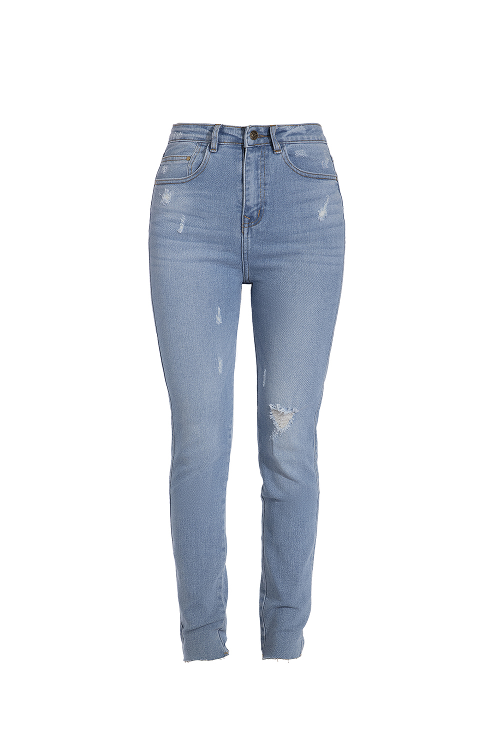 Quần jeans nữ lưng cao dáng skinny 